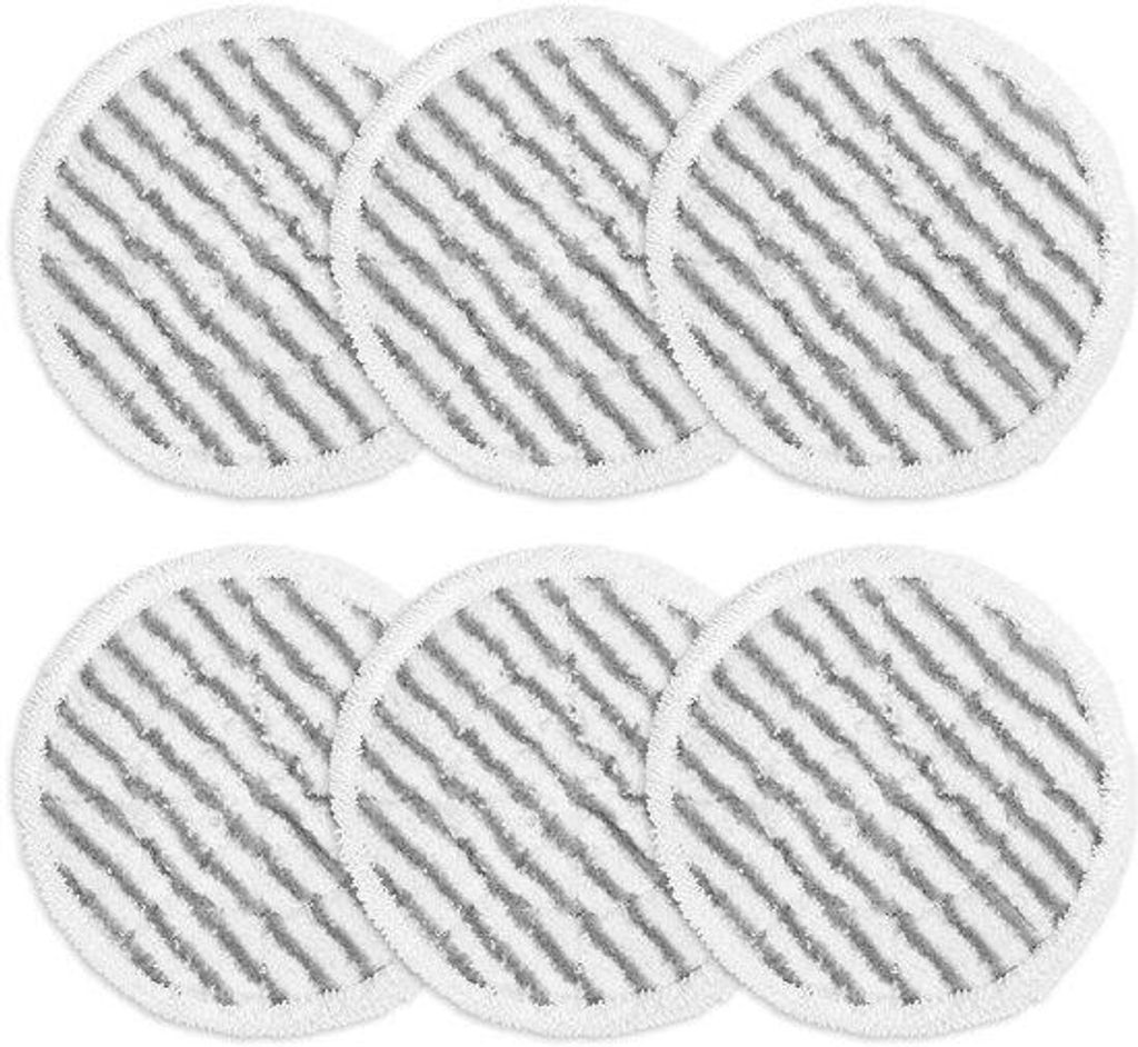 6-pack weckbare en machinewasbare stoomreinigingspads voor harde vloeren - Steam & Scrub All-in-One stoomreinigeraccessoires