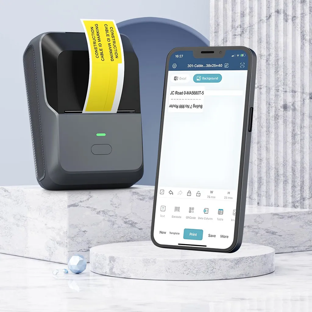Mini Stampante Termica Bluetooth Type-C: Stampa Wireless Zero Inchiostro - 3