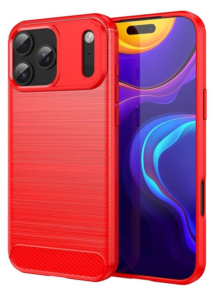 König Design Hülle kompatibel mit Kunststoff Soft Handyhülle - Handy Case Rot