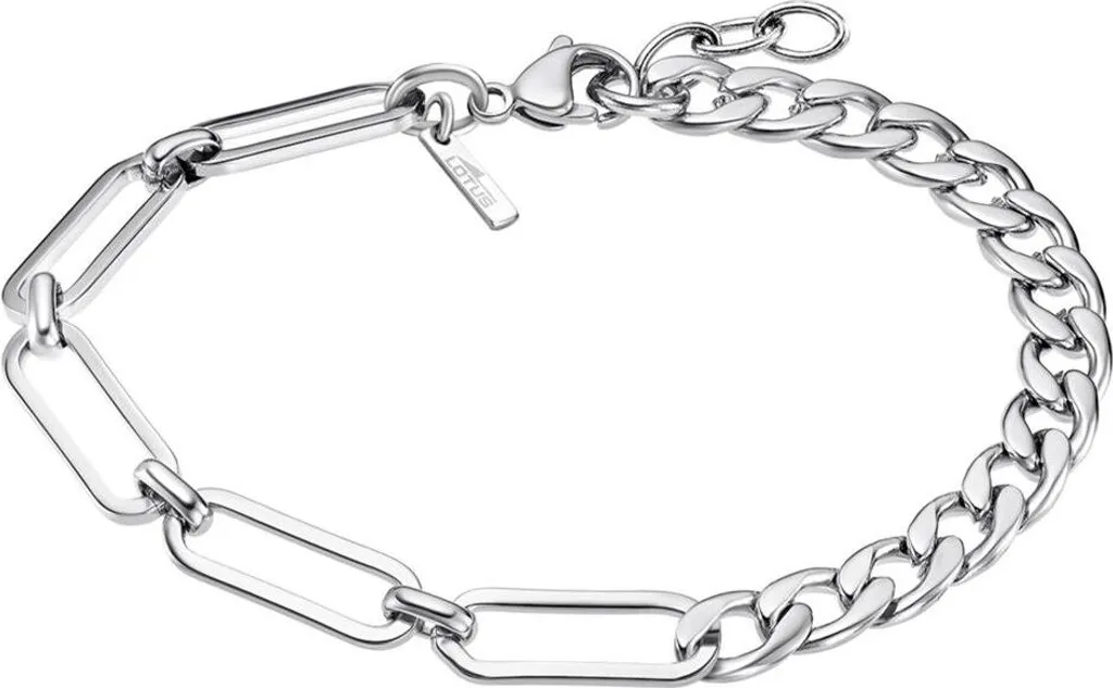 Bracelet femme Lotus LS2305-2/1 en acier inoxydable double chaîne argent