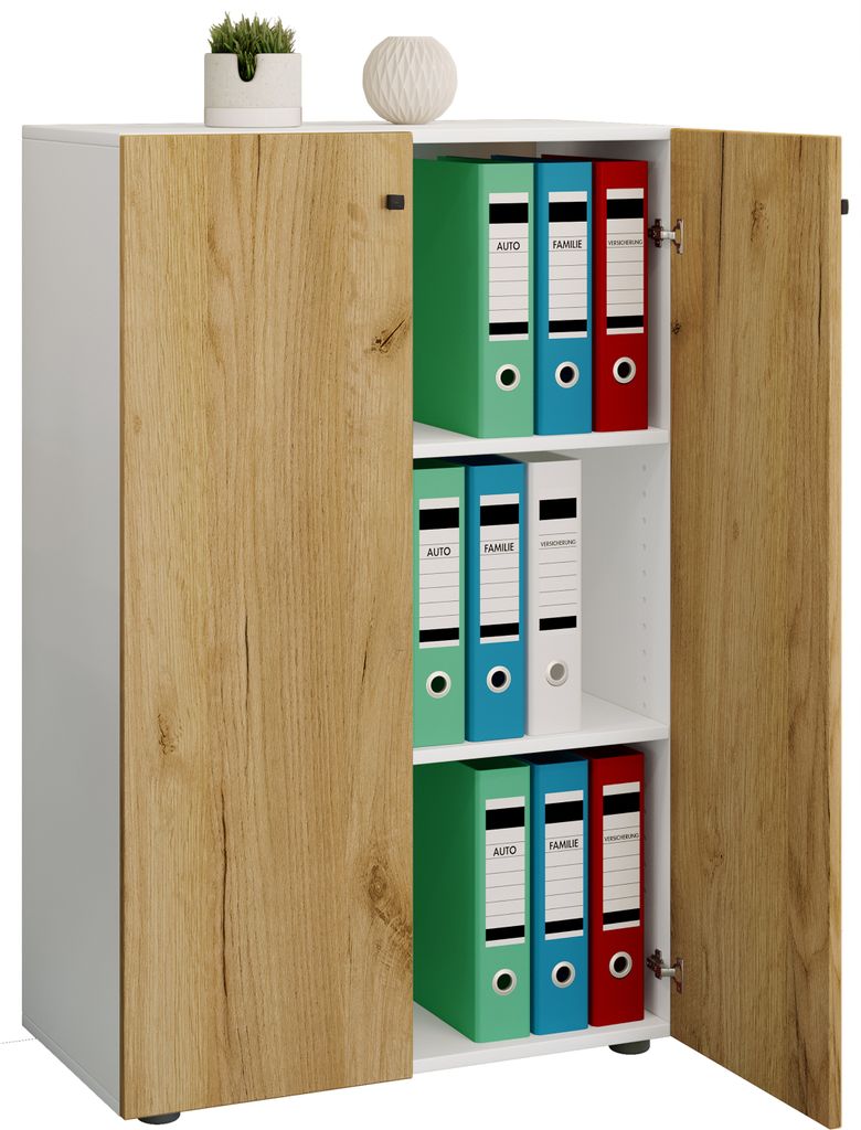 VCM - Armoire d'armoire de bureau Lona 3 fois B. 70 x  H. Image du produit 