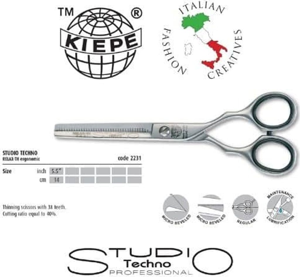 Pince à épiler pour coiffeur 5,5" KIEPE STUDIO TECHNO Image du produit 