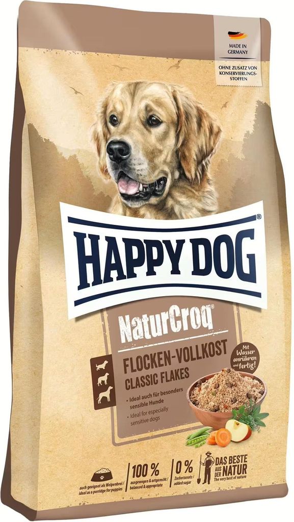 Hundefutter trocken HAPPY DOG NaturCroq Flocken Vollkost 10 Produktbild 