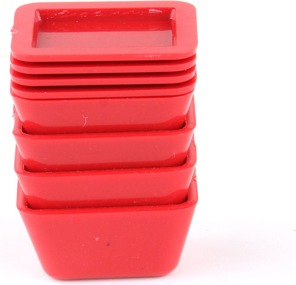 Minidosen & Puppenhaus Frischhaltedosen für die Puppenstubenküche mit Deckel (4 Stück)