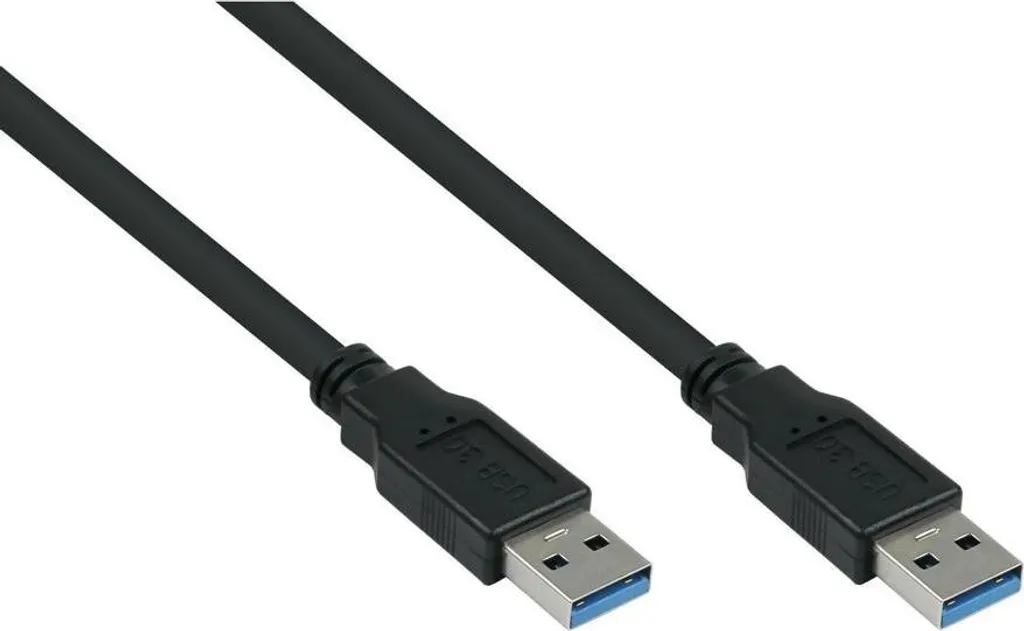 Kabelmeister USB 3.0 A-A 1m - Cavo Alta Qualità UL Nero 5Gbps