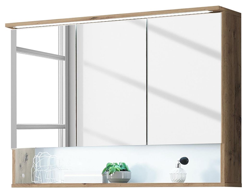 SPIEGELSCHRANK - Eiche Artisan Nachbildung