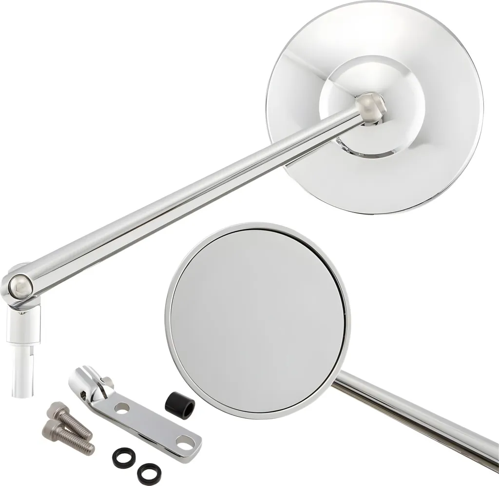 Rétroviseur SIP Pordoi CNC chrome Ø 100 mm : fini les vibrations Vespa