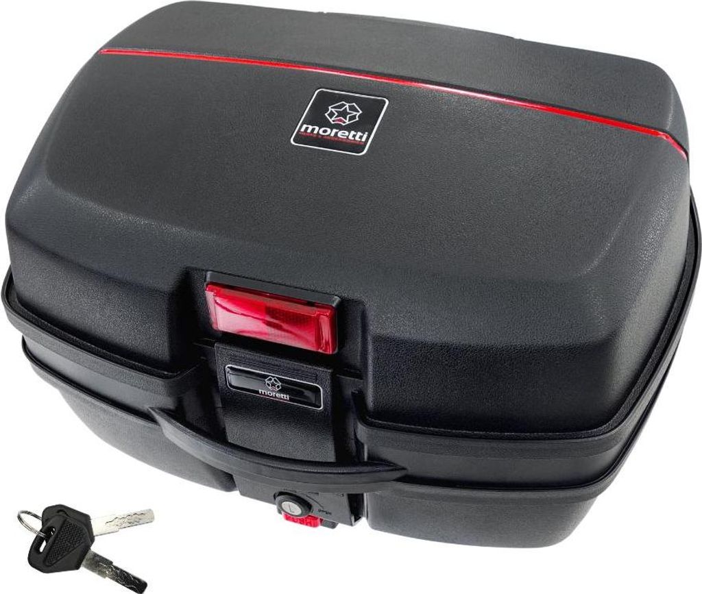 Valigia Moretti, MR-688, 32 l, nera, riflettore rosso Immagine del prodotto 