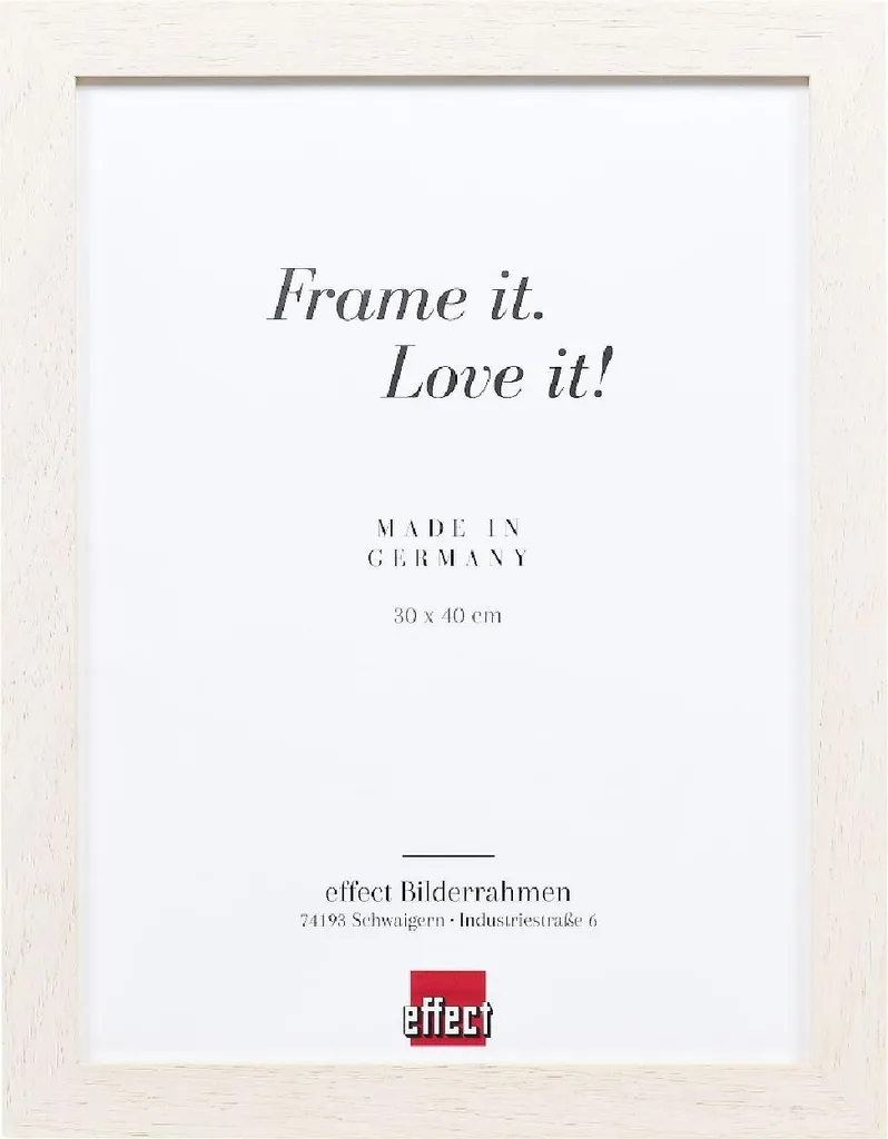 Effetto Portafoto in legno Profil 52 bianco 25x35 cm vetro normale