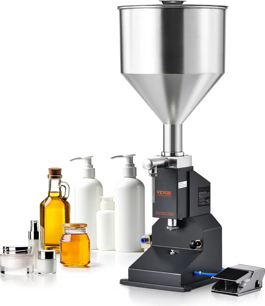 Machine d'embouteillage manuelle 5-50ml Inox 304 pour miel et huiles