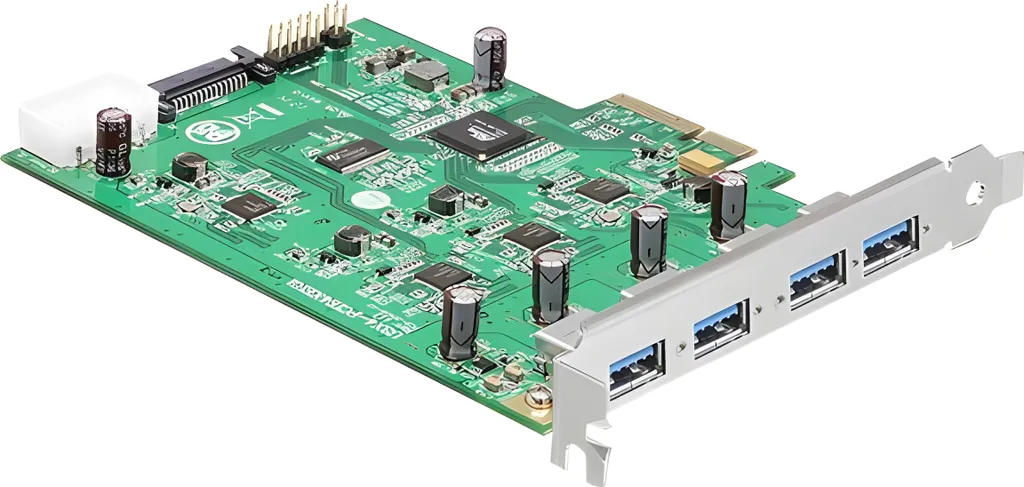 Carte contrôleur USB 3.0 Quad Channel pour port PCI Express x4