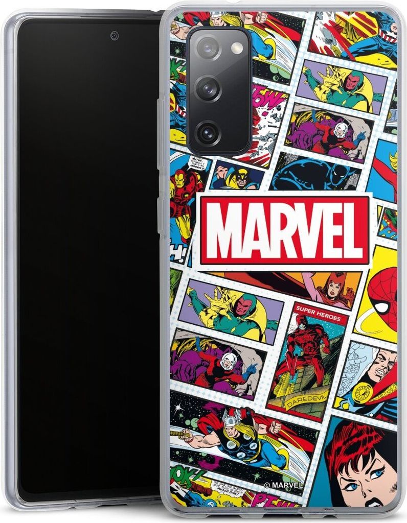 DeinDesign Handyhülle für Samsung Galaxy S20 FE 5G Silikon Hülle Case Smartphone Schutzhülle Comic Muster Marvel