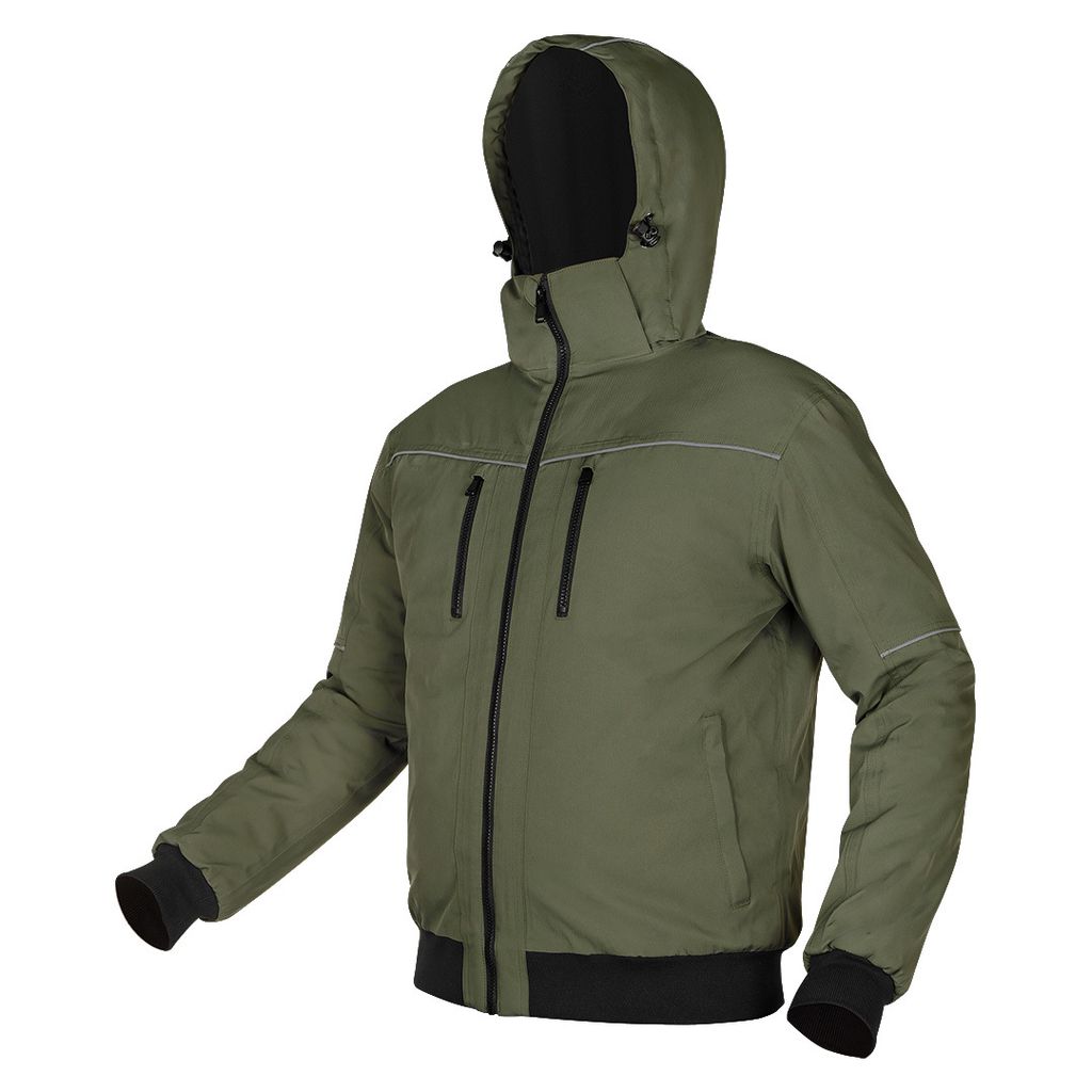 OUTDOOR Isolierte Kapuzenjacke, grün, Größe M
