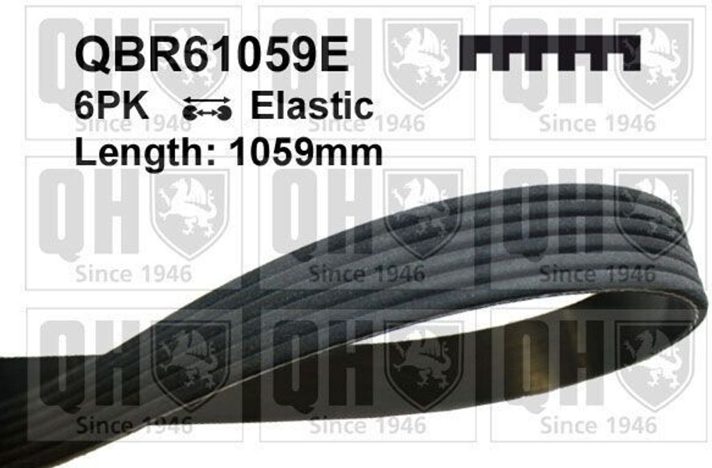 QUINTON HAZELL Keilrippenriemen 1059mm für FORD Focus II Schrägheck (DA, HCP, DP) QBR61059E
