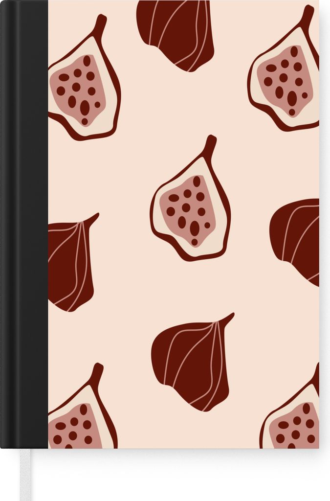 MuchoWow Notizbuch Tagebuch Haushaltsbuch Notebook A5 Sommer - Obst - Rosa - Notizblock - Notizheft - Notebook - Schreibblock - Papier