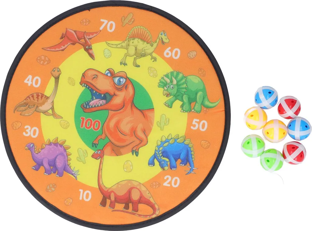 Jeu de tir de précision pour enfant cible dinosaure et balles scratch