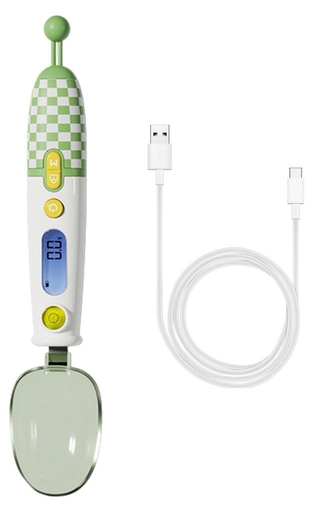 Digitaler Messlöffel mit LCD-Bildschirm, hochpräzise Lebensmittelwaage, Messlöffelwaage zum Backen, Kochen, wiederaufladbarer elektronischer Mes...