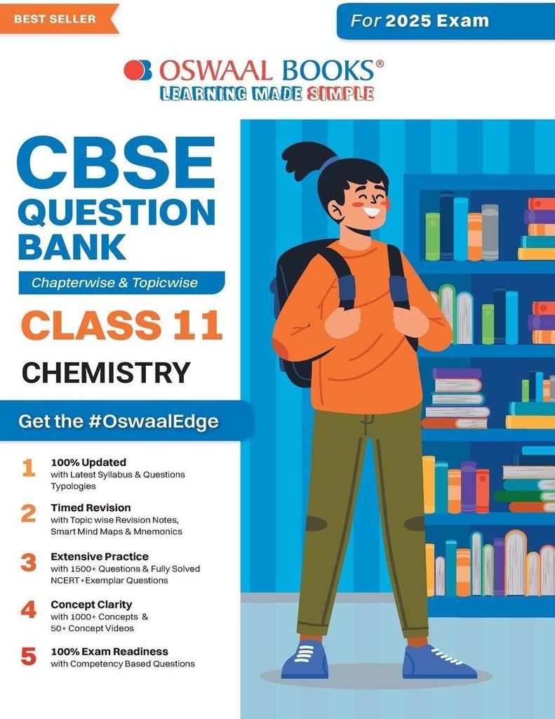Oswaal CBSE Question Bank Class 11 Chemistry, Chapterwise and Topicwise Solved Papers For 2025 Exams