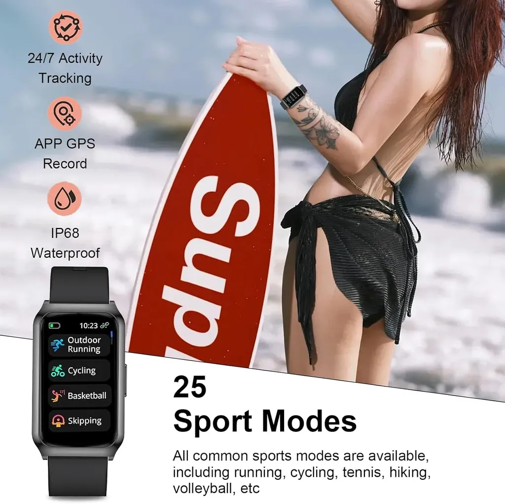 Smartwatch Impermeabile IP68 per Donna con SpO2 e Cardio - 6