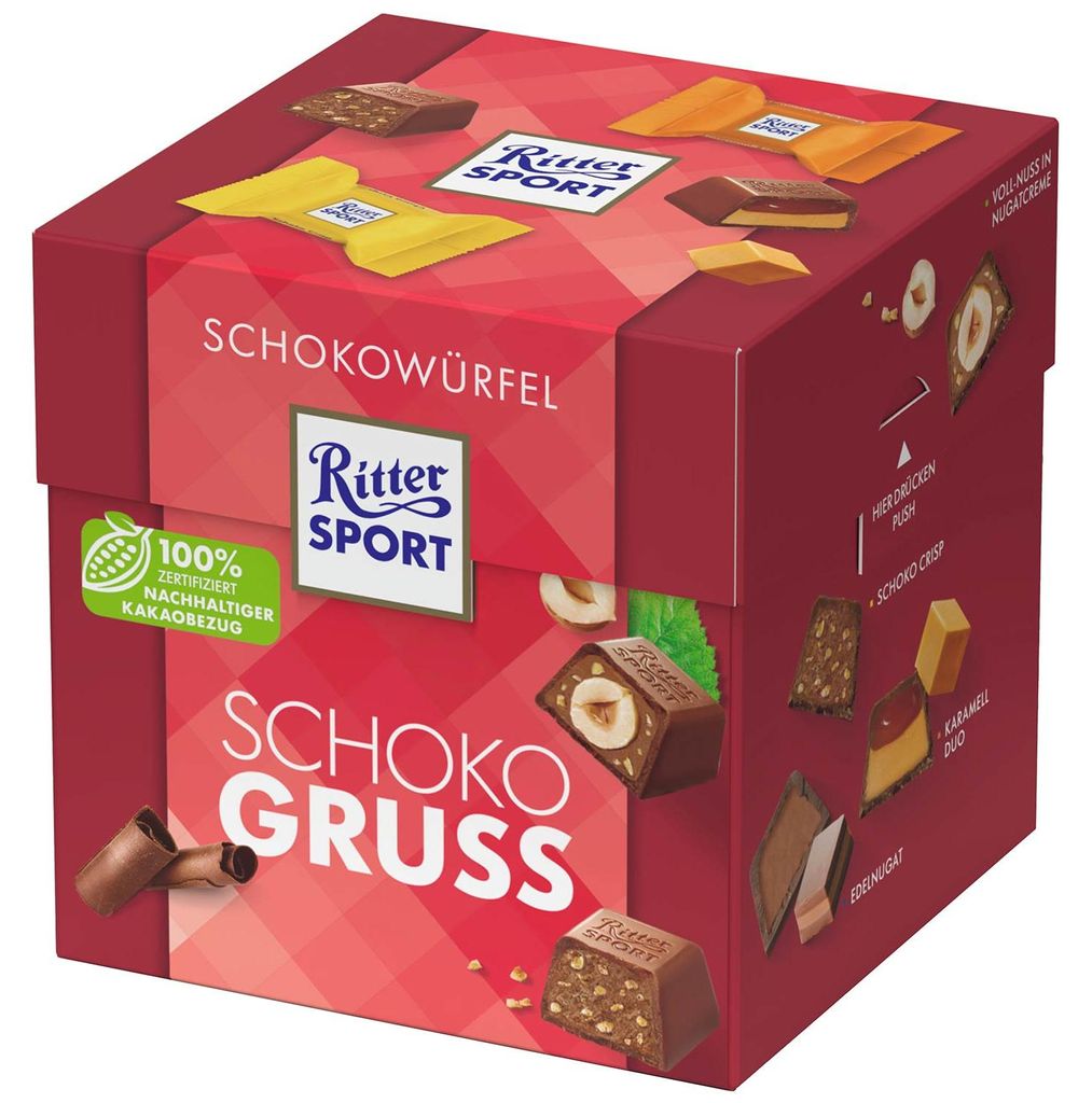 Ritter SPORT 5407180007 Ritter SPORT Schokogruß Schokolade Image du produit 