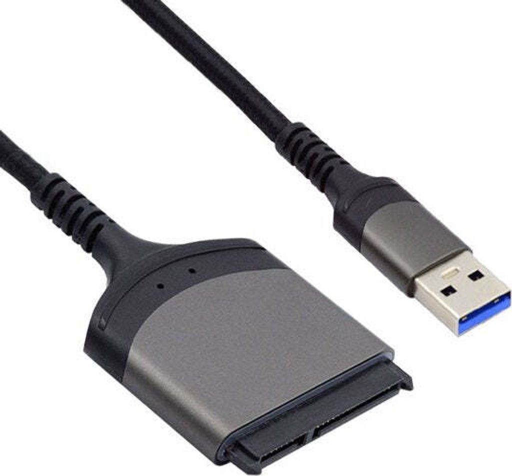 SATA Kabel 15 cm 22Pin Buchse zu USB 3.0 Typ A Stecker Adapter für Festplatte