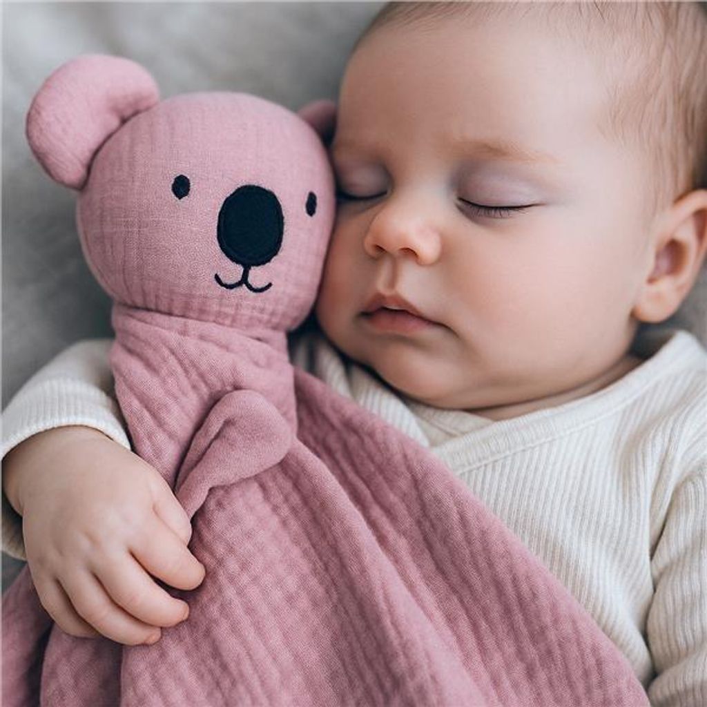 Neu Baby Koala rosa Musselin Baby Schlafanzug