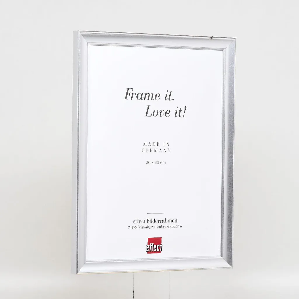 Cornice Argento 25x50 cm in Legno Effect - Design Profilo 41 Elegante - 5