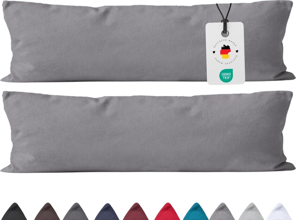 Seitenschläferkissen Bezug 40x145 cm aus 100% Baumwolle, Produktbild 