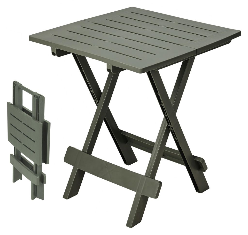 Tavolino pieghevole in plastica ADIGE 45 x 43 cm - verde Immagine del prodotto 