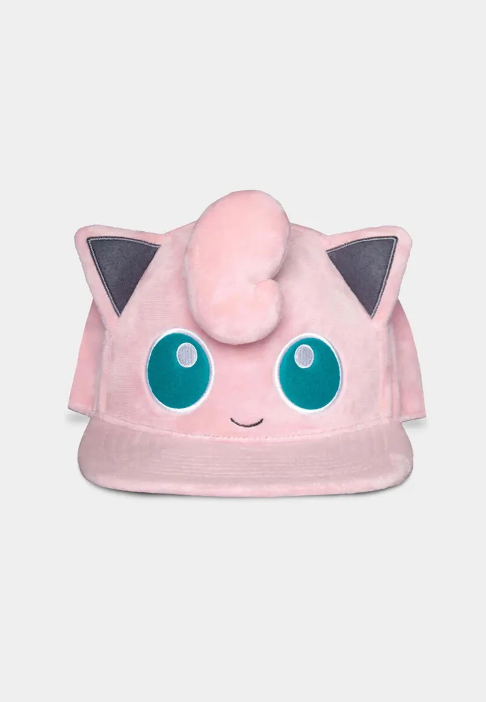 Casquette Snapback Jigglypuff Pokémon - Produit Officiel Rose 100% Polyester