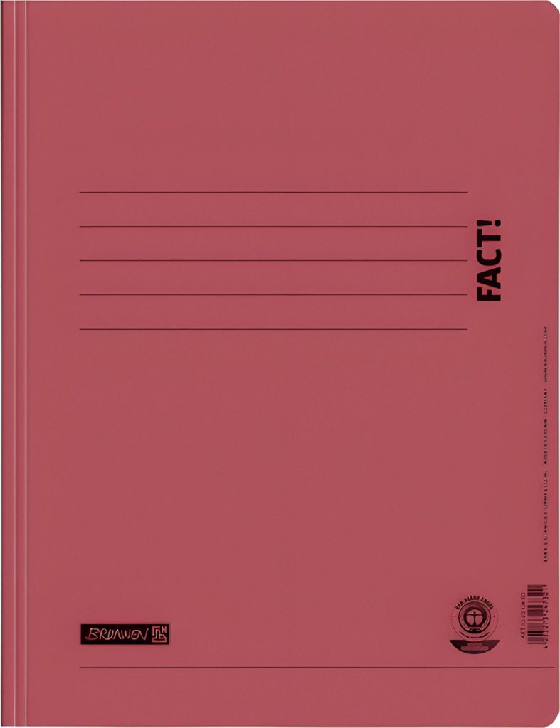 BRUNNEN Papp-Schnellhefter FACT! rot 102010420