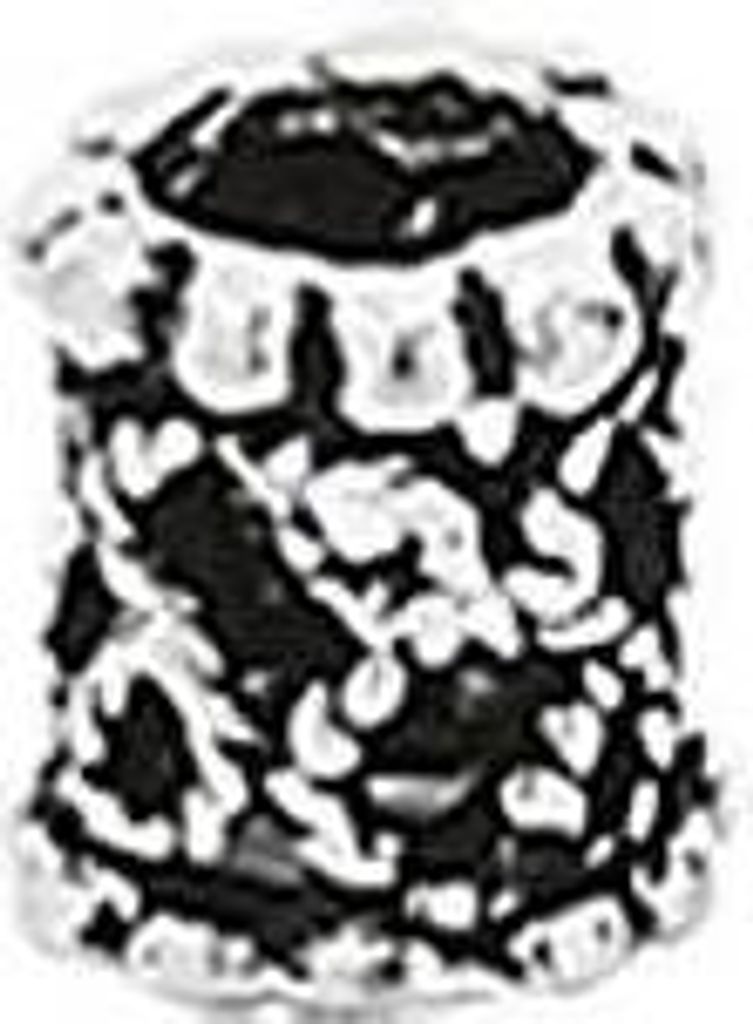 925 Sterling Silber Keltische Celtic Gothic Bartperle Haarperle Kettenperle 7146