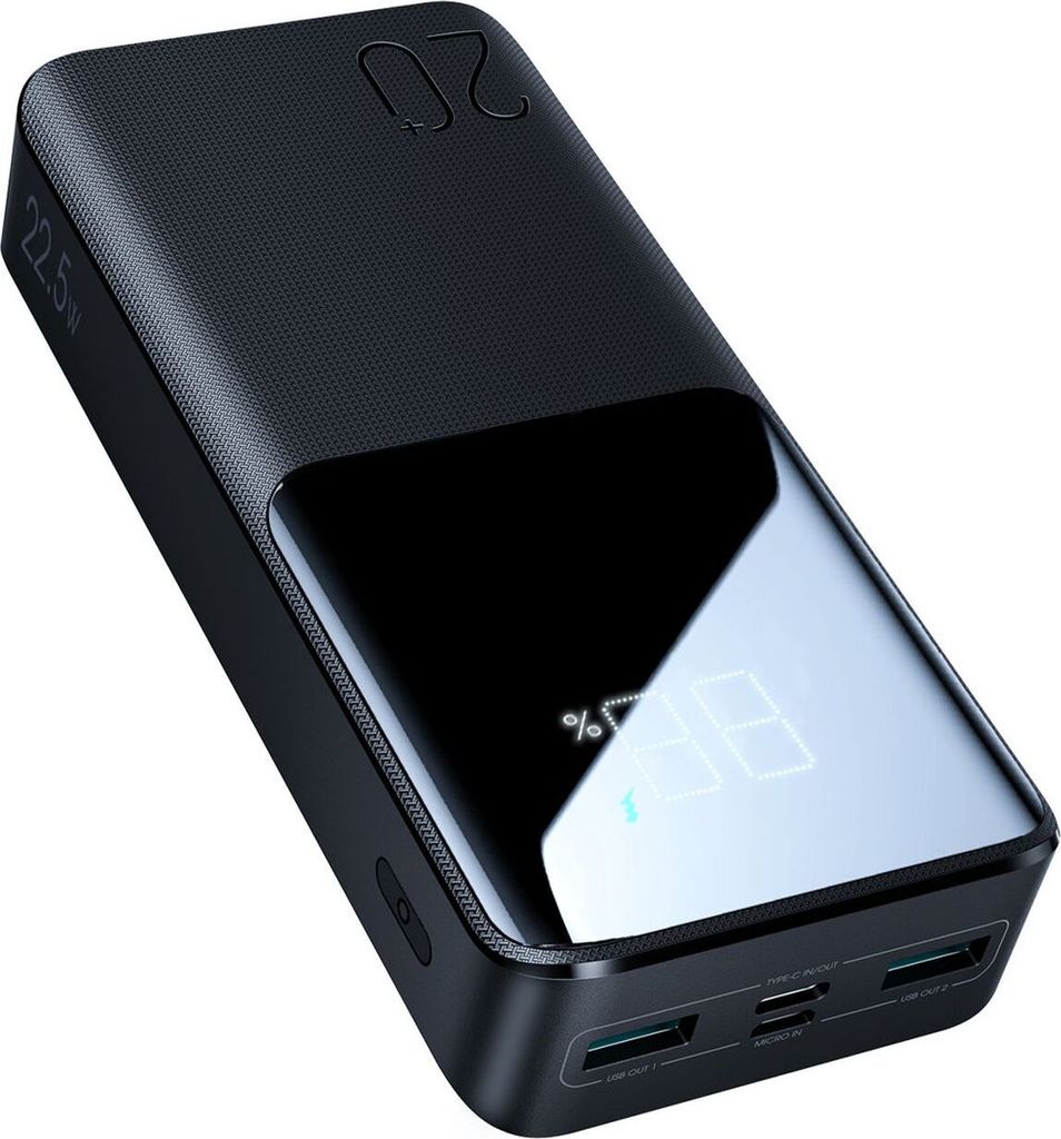 Joyroom powerbank 22,5W 20000Mah Pd Qc3.0 Afc Čierna Obrázok produktu 