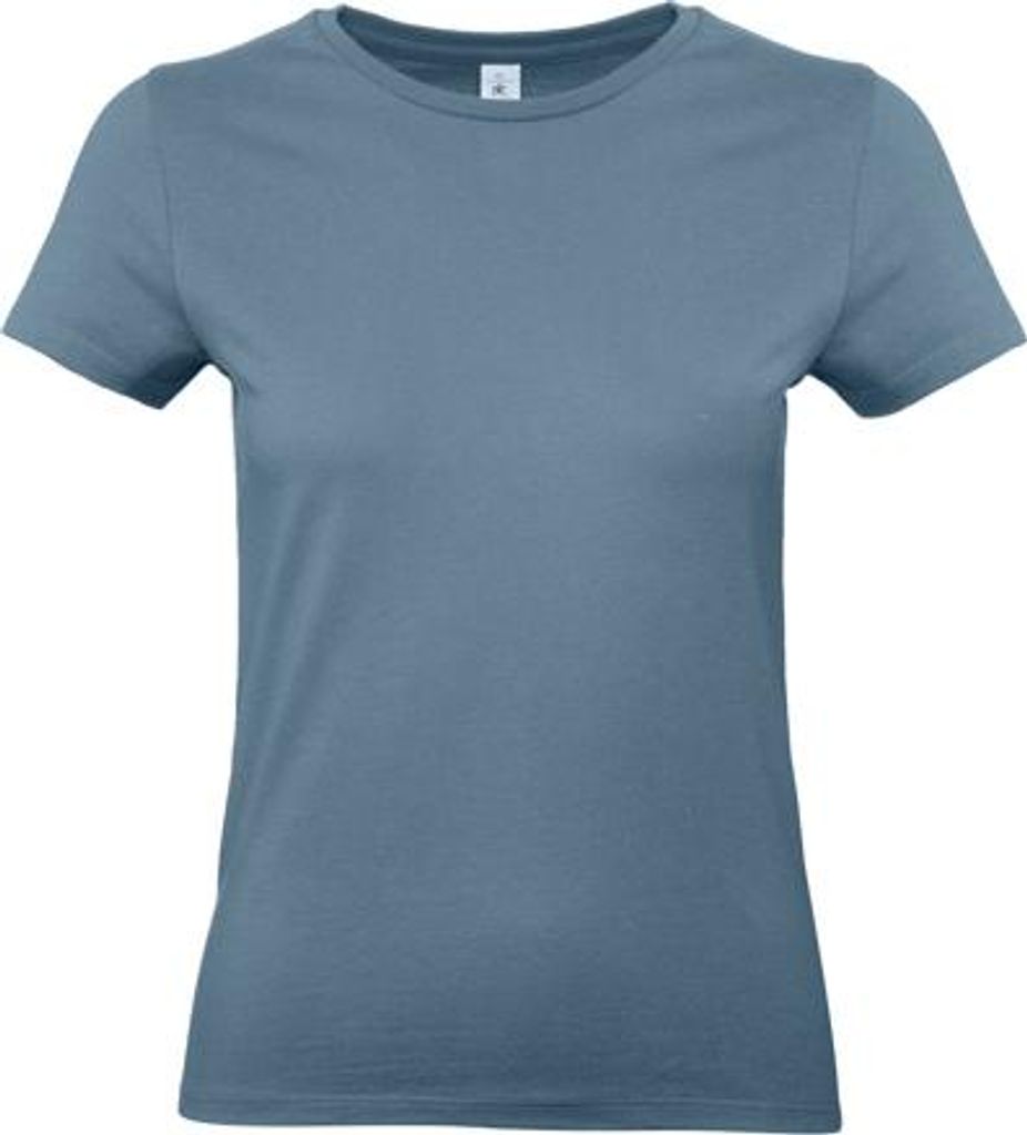 Damen-T-Shirt, Kurzarm - B&C #E190/W - stone blue - Größe S