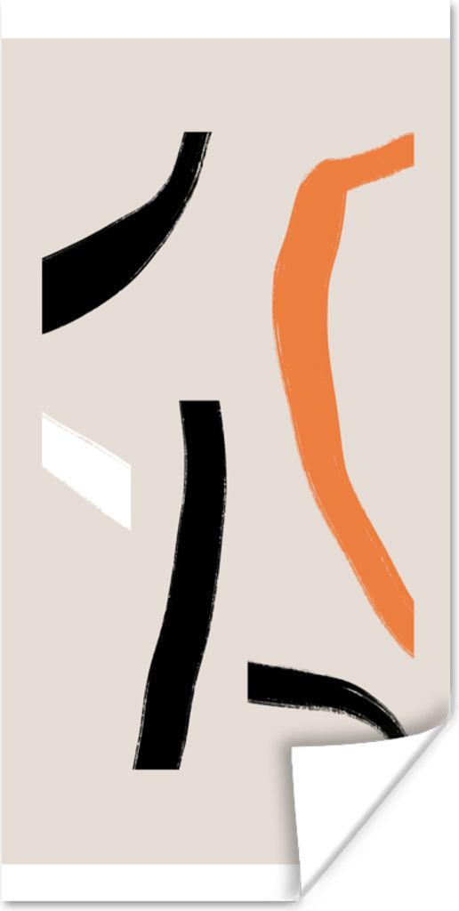 MuchoWow Poster Abstrakt - Pastell - Design 20x40 cm - Plakat - Foto