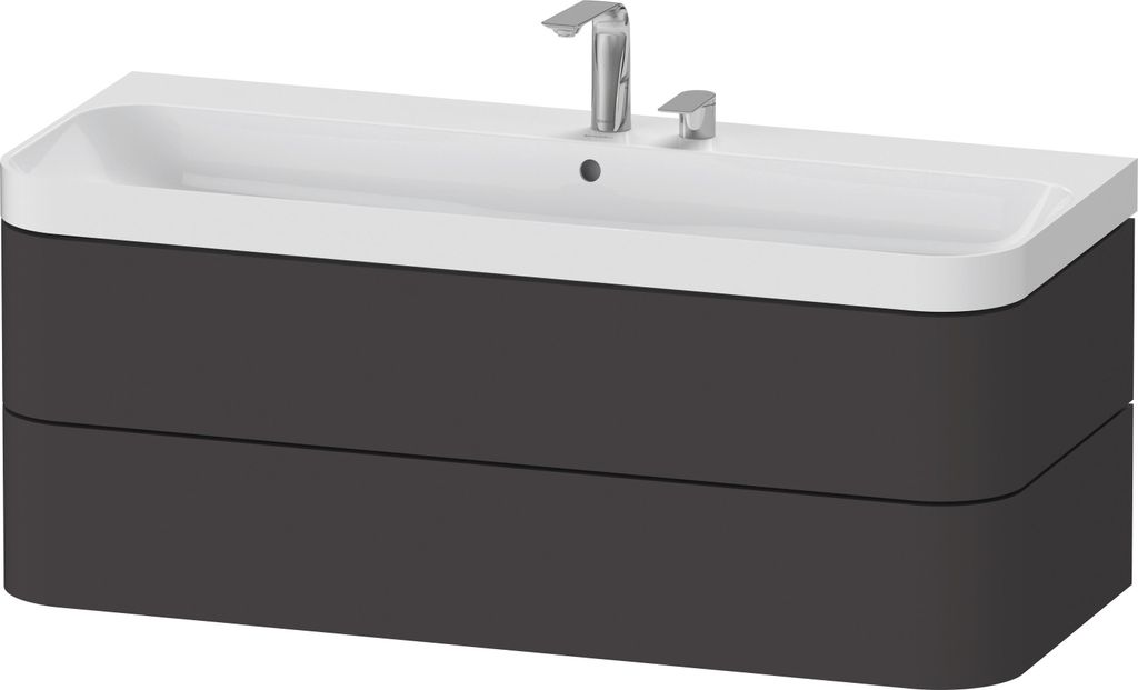 DURAVIT HP4349E80800000 WTU m. Happy D.2 Plus,2 Schk.,2HL Produktbild 