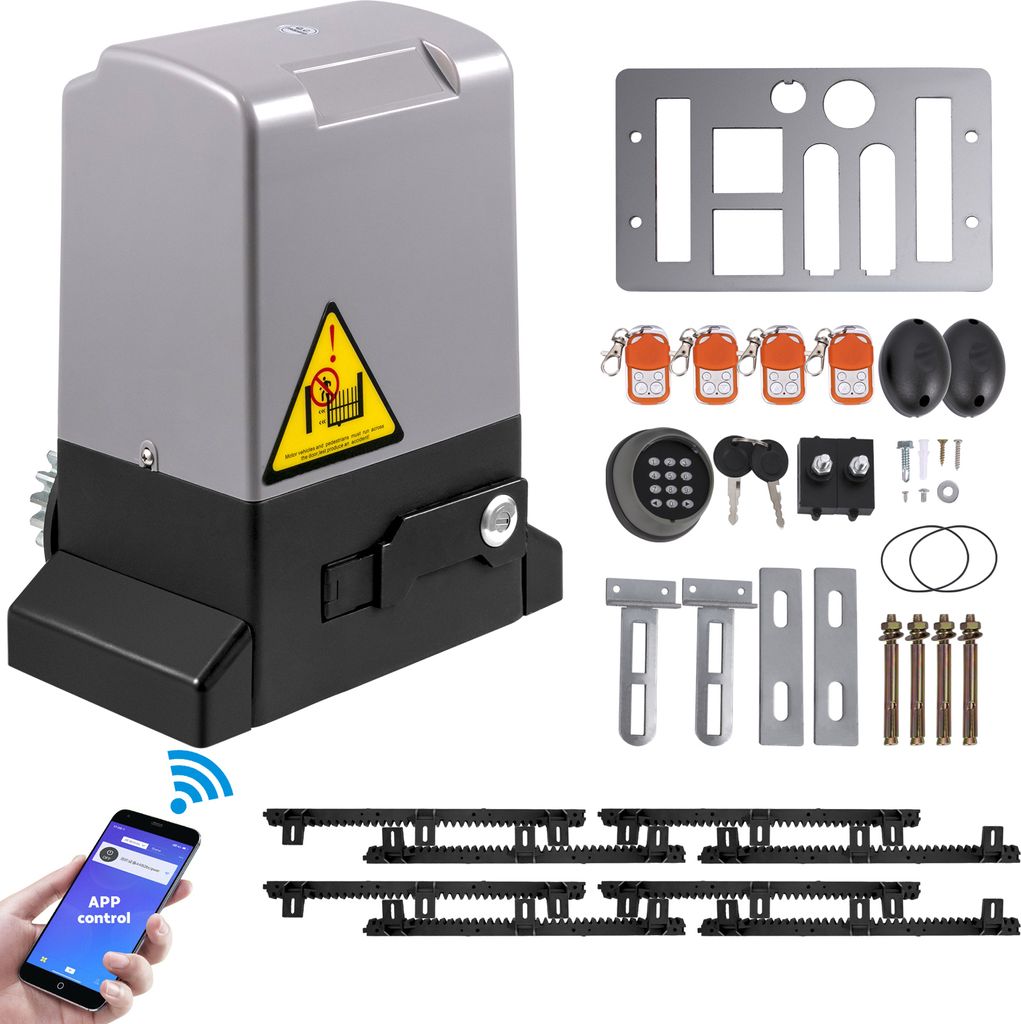 Apriporta scorrevole SucceBuy, 1800 kg, 4 m, 4 telecomandi Immagine del prodotto 
