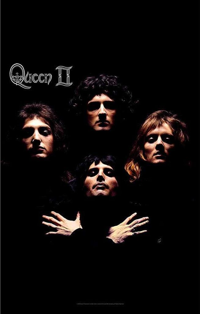 Queen - Poster "II", Polyester RO10717 (106 cm x 70 cm) (Schwarz)