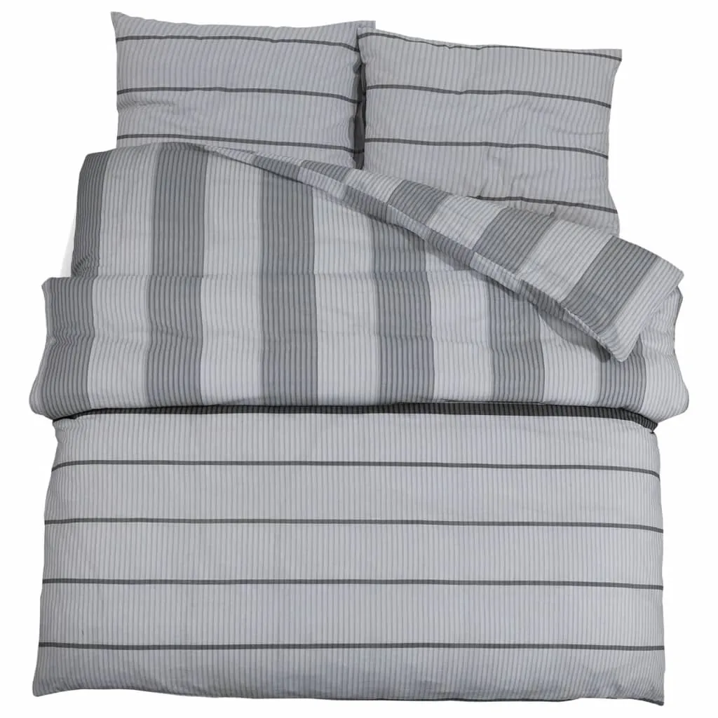 Set di biancheria da letto grigio 260x240 cm in cotone