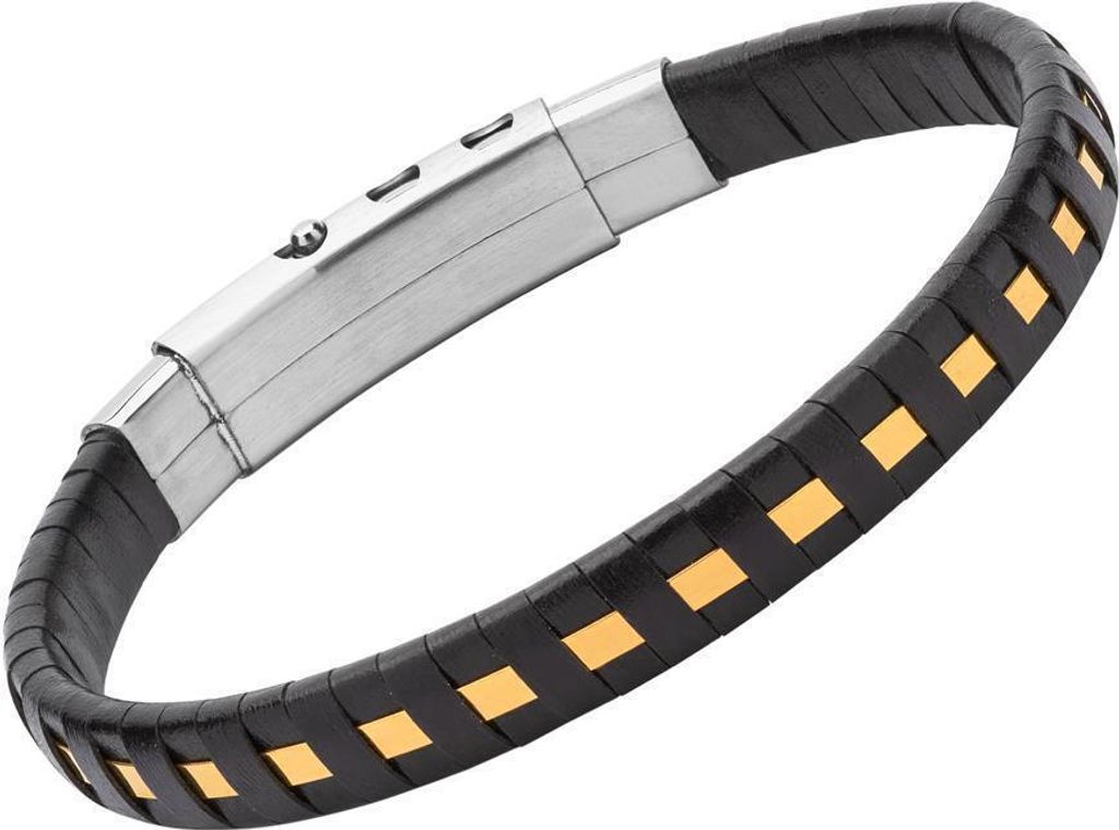 Lederarmband mit Stahlelement LB0500 Produktbild 
