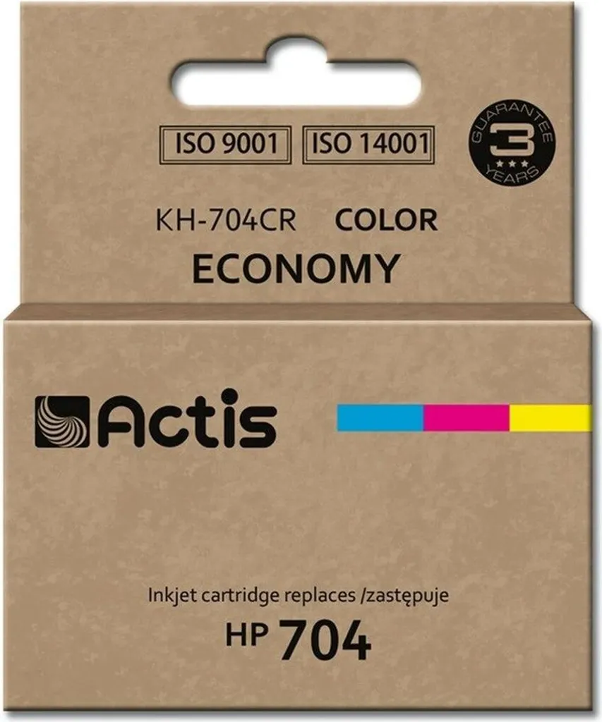 Cartouche KH-704CR Couleur pour HP 704 CN693AE Standard de 9 ml Actis