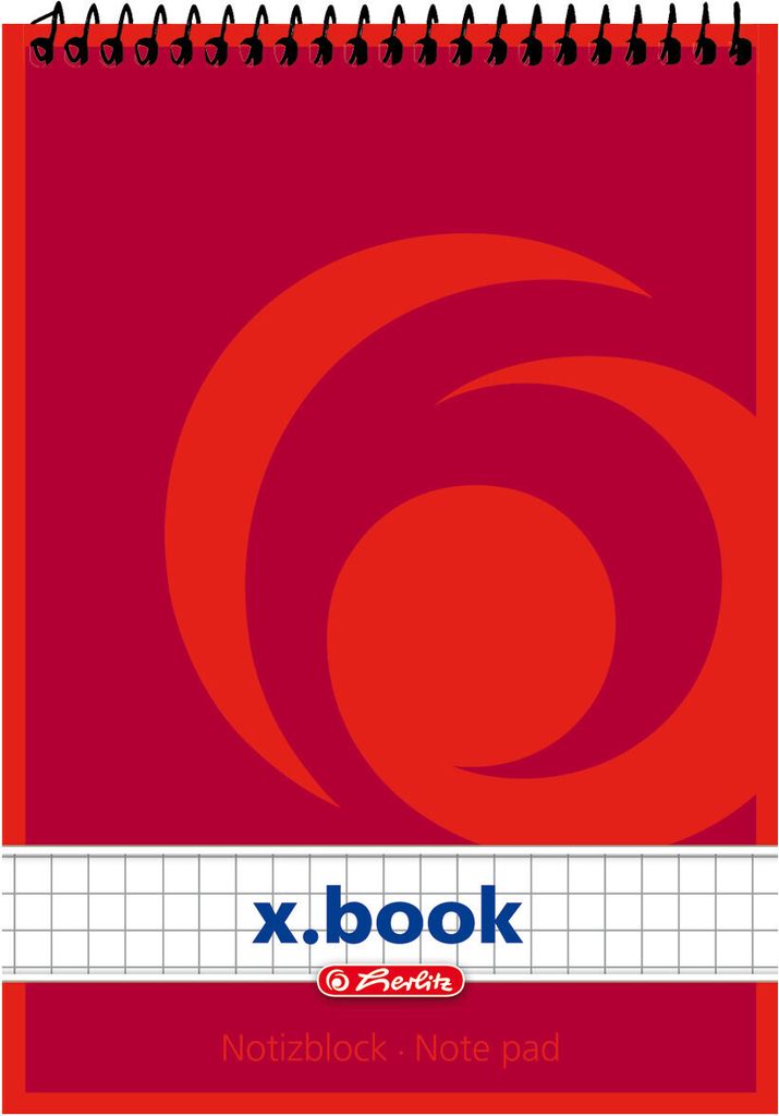Herlitz Spiralnotizblock A6 50 Blatt kariert Zdjęcie produktu 