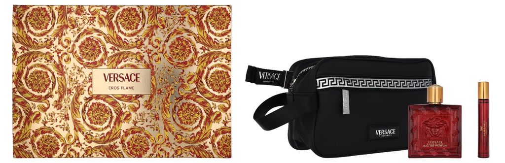 Versace Eros Flame Giftset Edp spray 100ml/Travel Spray Produktbild 