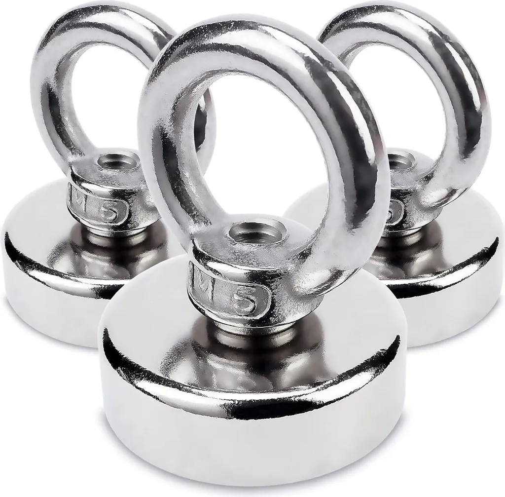 Aimant puissant néodyme pour fixation outils et garage - Pack de 3 pièces