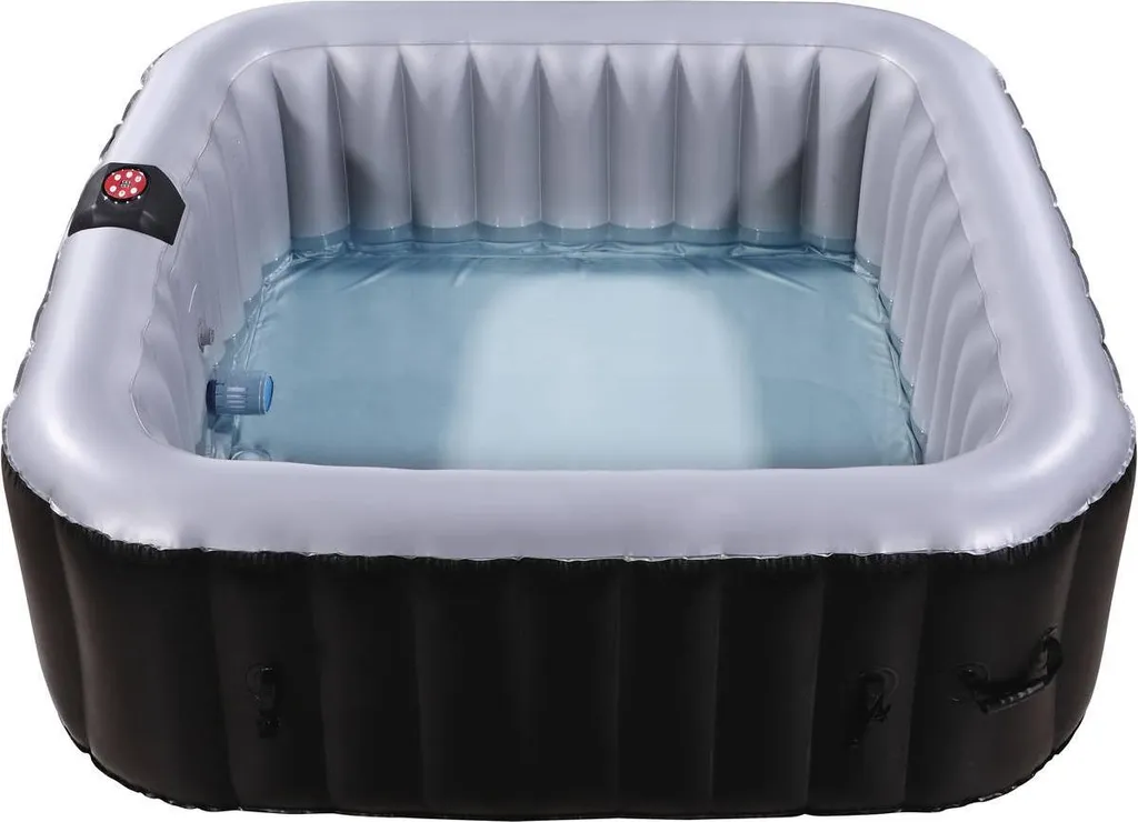 Jacuzzi Gonflable 6 Places Modèle NICE - Spa de Jardin Gris Anthracite