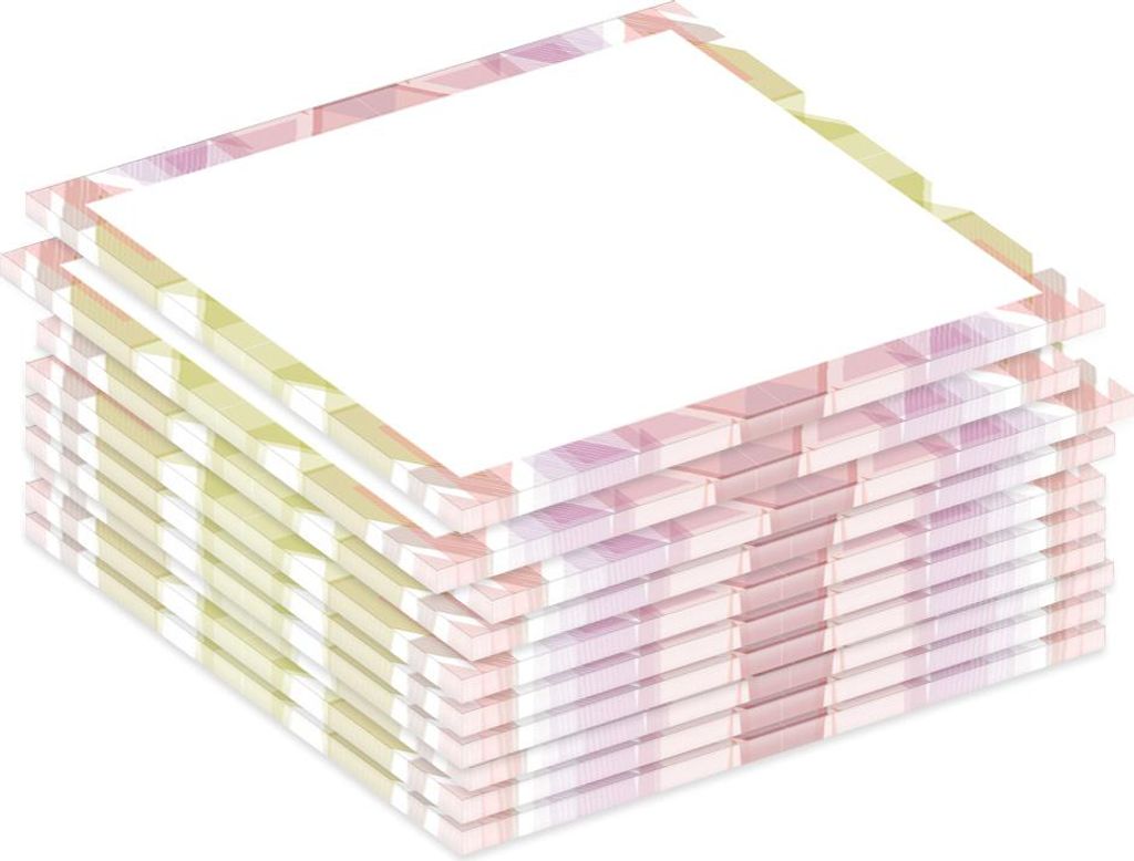 PRICARO Notizblock "Mosaik", magnetisch, A7, 10 Stück