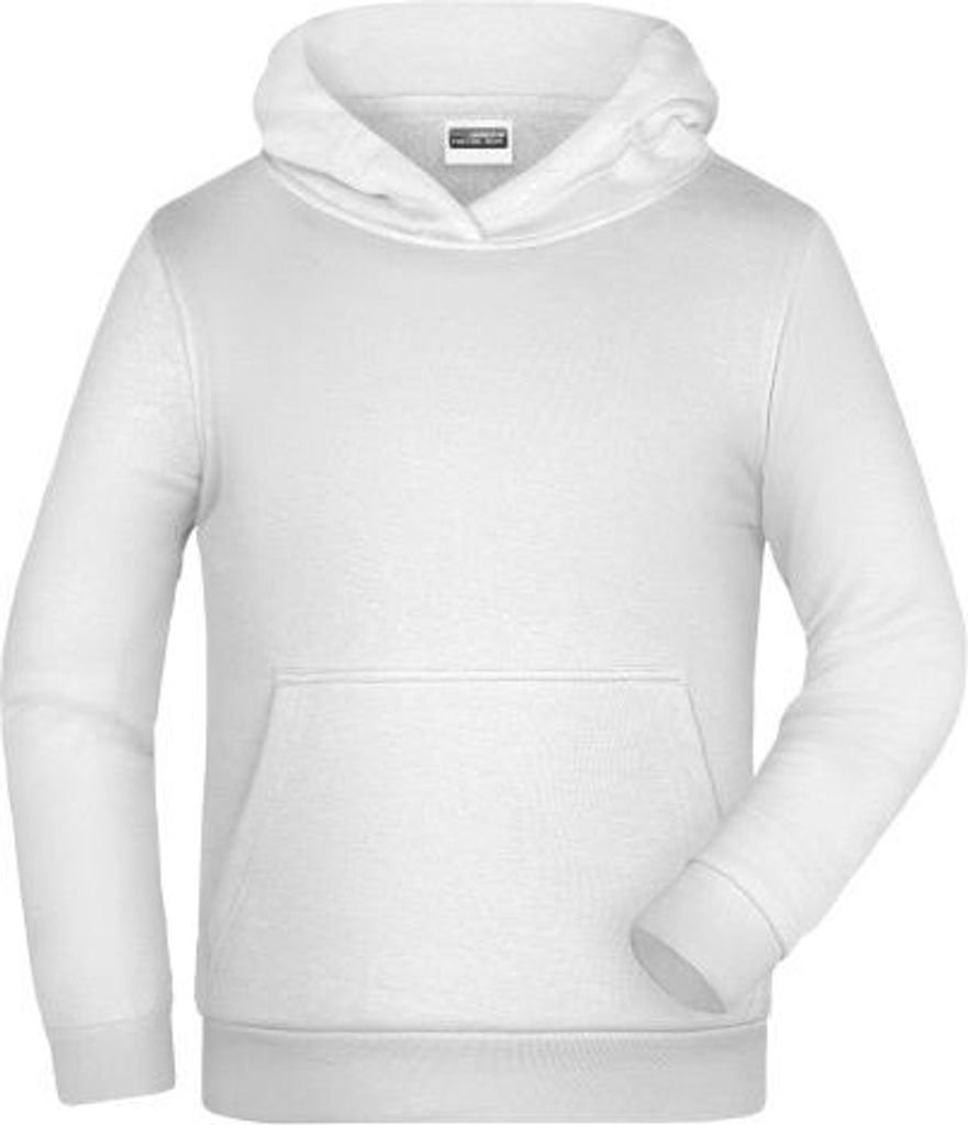 Klassisches Kapuzensweat für Kinder white, Gr. S