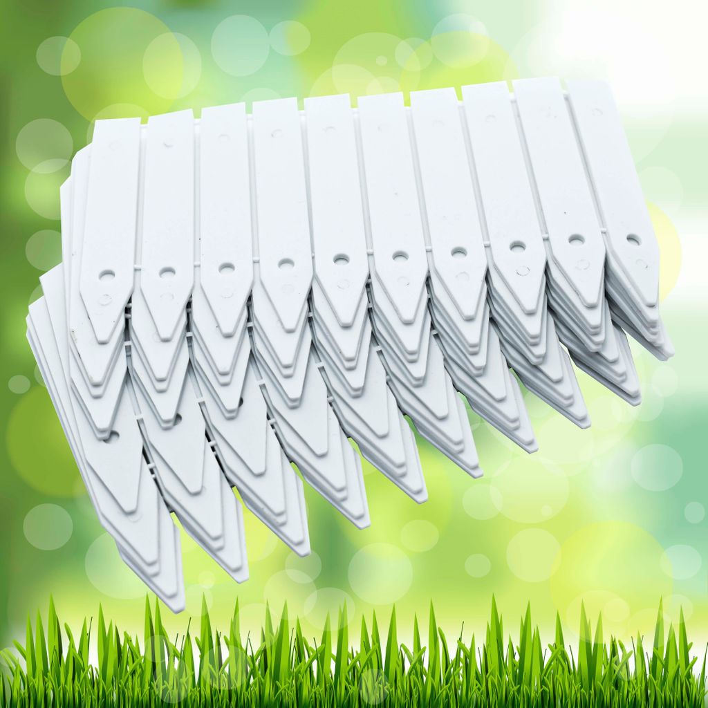 100x Pflanzenclips Pflanzenbinder Beschriftung Pflanzenschild Schild Pflanzen