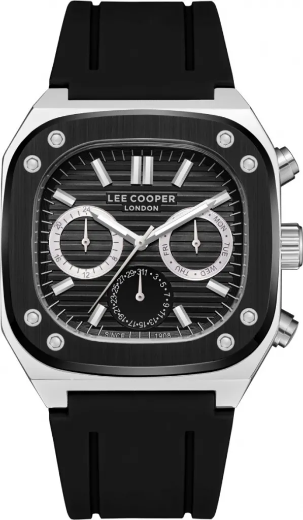 Montre homme noire pour le quotidien, look idéal au bureau ou en soirée
