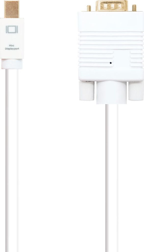 MiniDisplayPort auf VGA-Kabel WHITE 2m